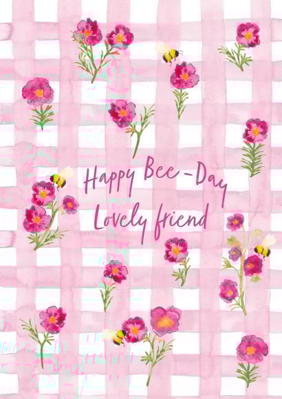 Cute Birthday Card - Lovely Friend created by Paint to Paper Designs