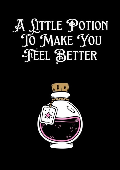 Witchy Get Well Soon Card created by Gothica 