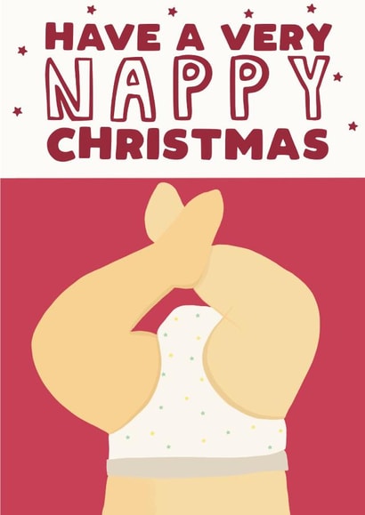 Cute Christmas card - first Christmas - new parents created by Pickled Prints