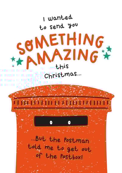 Funny Postbox Christmas Card created by Twisted Haggis