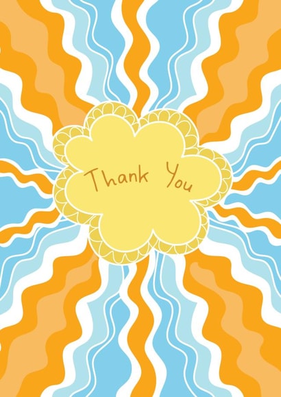 Pretty Thank You Card created by @Laura Lonsdale Designs