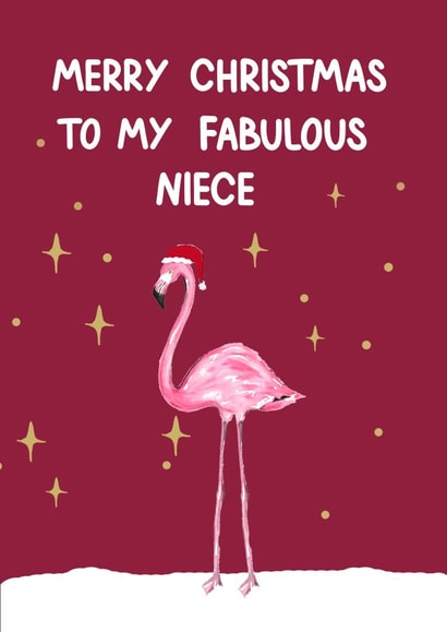 Cute Christmas Card - Niece created by Naughty Nice