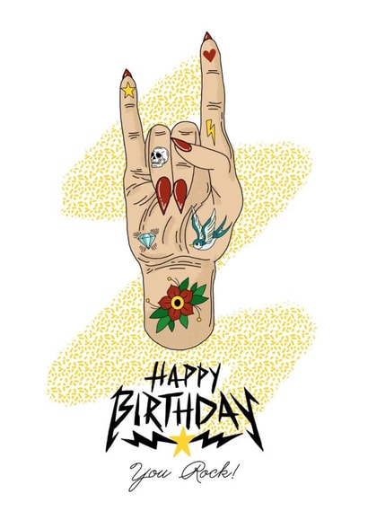 For your rocking friends on their birthday created by Sammie Webster