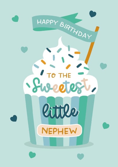 Cute Birthday Card - Nephew - Cupcake created by The Pattern Press