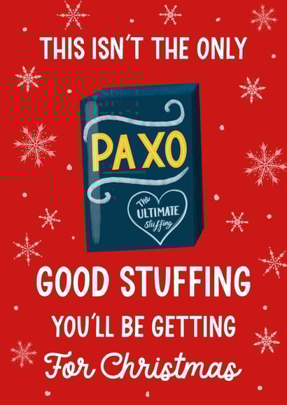 Rude Christmas Card - Paxo Stuffing created by Silky Rose Design