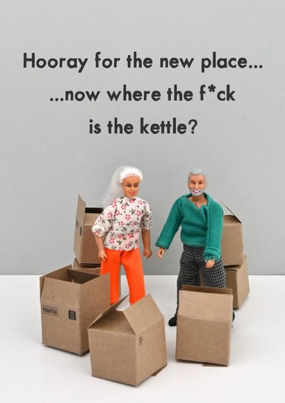 Funny New Home Card - Boxes created by Bold & Bright Cards