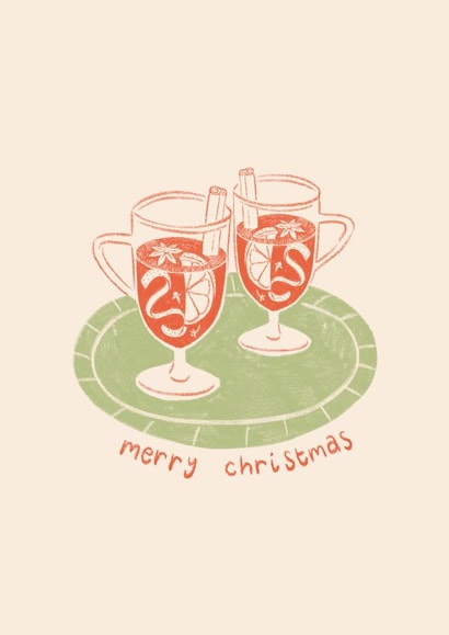 Pretty Christmas Card - Mulled Wine created by Lydia Ellen Greaves