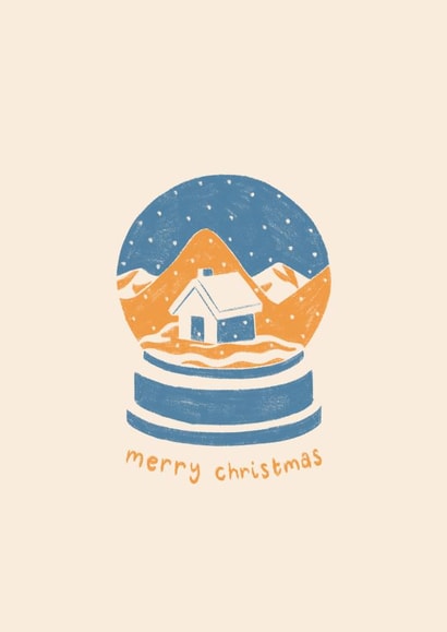 Pretty Christmas Card - Snow Globe created by Lydia Ellen Greaves