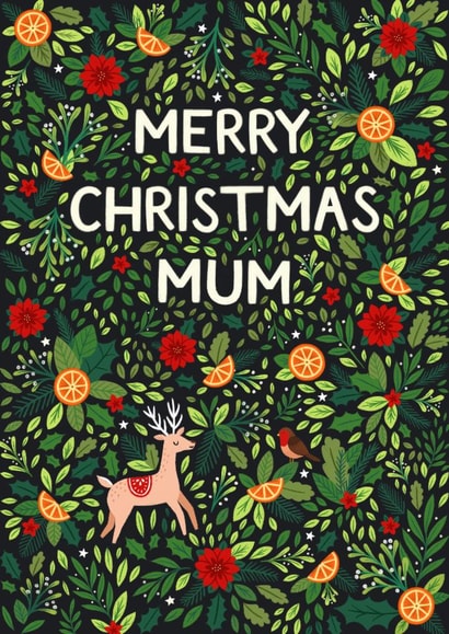 Pretty Christmas Card - Mum created by Pear Tree Press