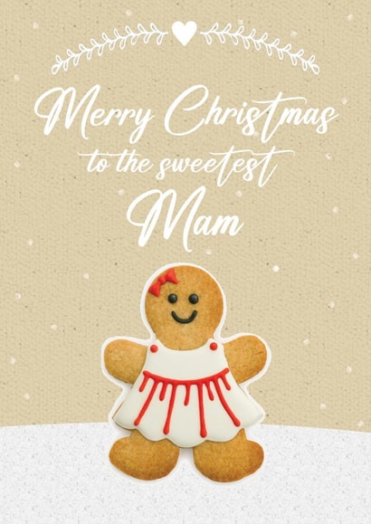 Cute Christmas Card - Mam - Gingerbread created by Mo&Co