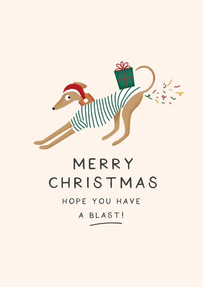 Funny Christmas Card - Dog Confetti created by Studio Mads