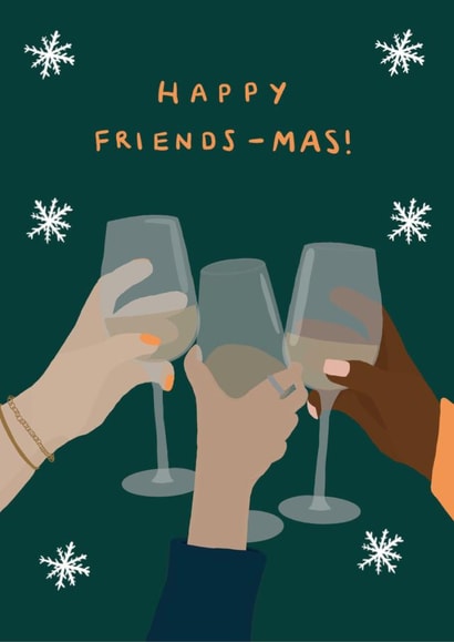 Happy Friends-mas - Christmas Card for a Friend created by Design Strikes | Leanne
