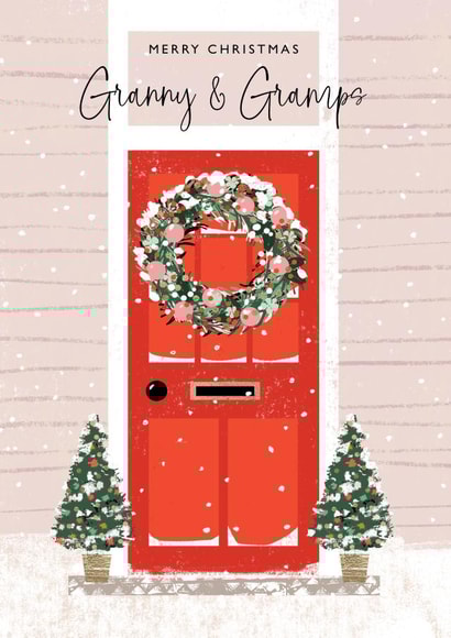 Traditional and Pretty Christmas Card - Grandparents created by Rebecca Prinn