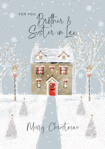 Pretty Christmas Card - Brother and Sister In Law created by Rebecca Prinn