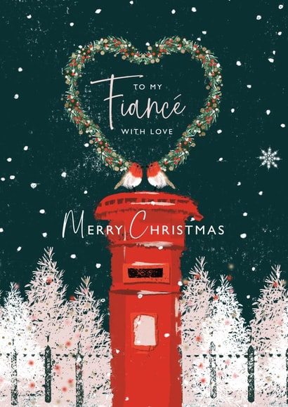Pretty Christmas Card - Fiancé created by Rebecca Prinn