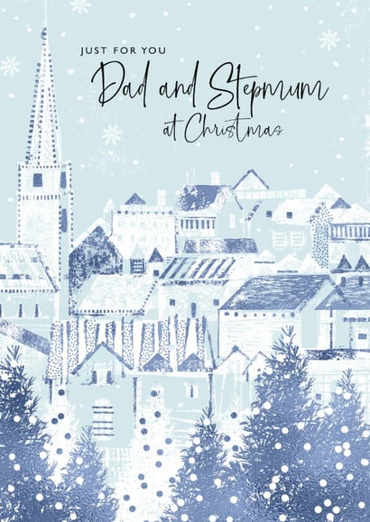 Pretty Christmas Card - Dad and Stepmum created by Rebecca Prinn