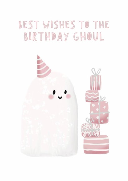 Funny Birthday Card - Birthday Ghoul/Girl created by Giddy Kipper