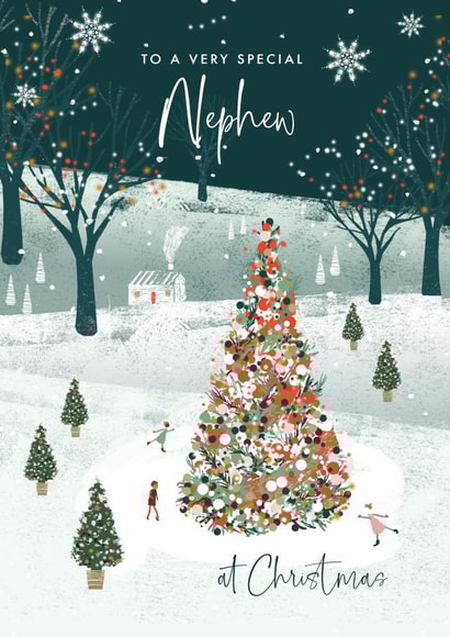 Pretty Christmas Card - Nephew created by Rebecca Prinn