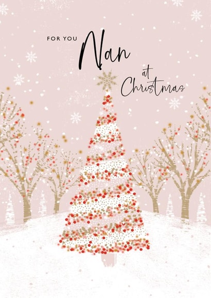 Pretty Christmas Card - Nan created by Rebecca Prinn