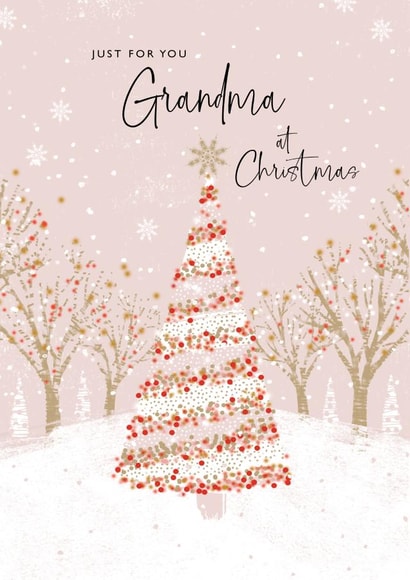 Pretty Christmas Card - Grandma created by Rebecca Prinn
