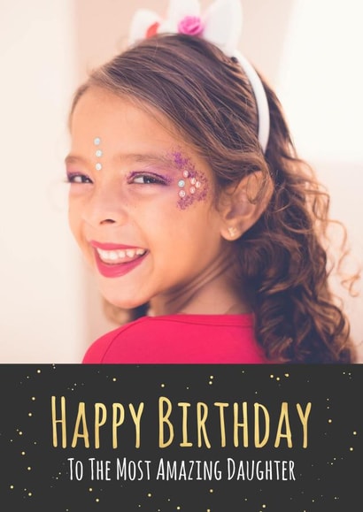 daughter Birthday Personalised Photo Card 13827 created by Simon