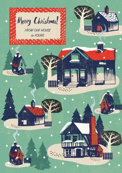 Traditional Christmas Card - Our House to Yours created by Rocket68