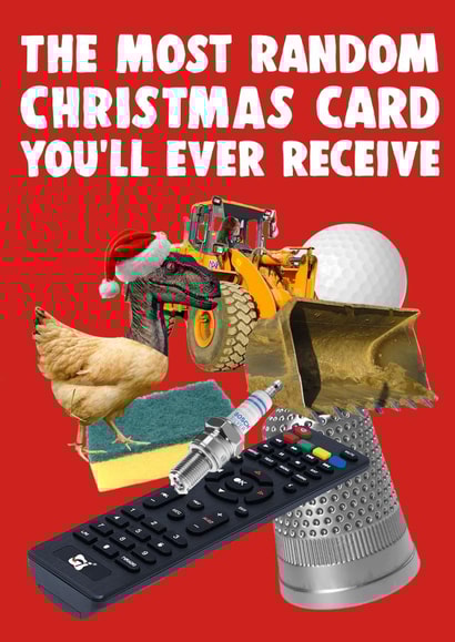 Random Christmas Card | Funny Weird Unforgettable Christmas Card created by Pottsy Prints