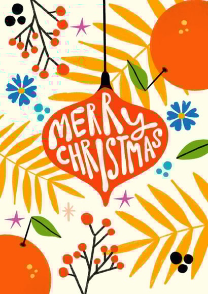 Cute Christmas Card - Hand Illustrated Bold created by AbiGoLucky