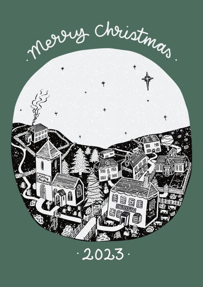 Cute cosy countryside Christmas created by Amaisin’ cards