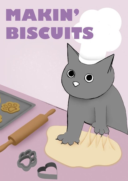Makin' Biscuits Cute Kitten/Cat Baking created by Regency Post