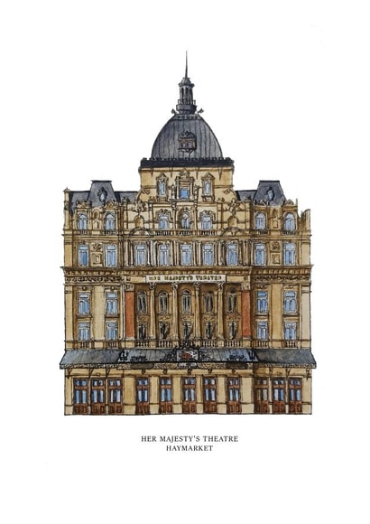 Her Majesty's Theatre London created by Regency Post