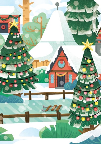 Cute greeting card for the other person - Warm greetings for Christmas time created by Rossella Trionfetti