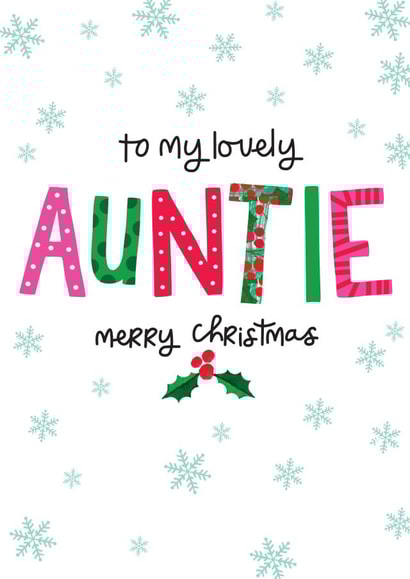 Heartfelt Christmas Card - Auntie created by The Boy and the Bear