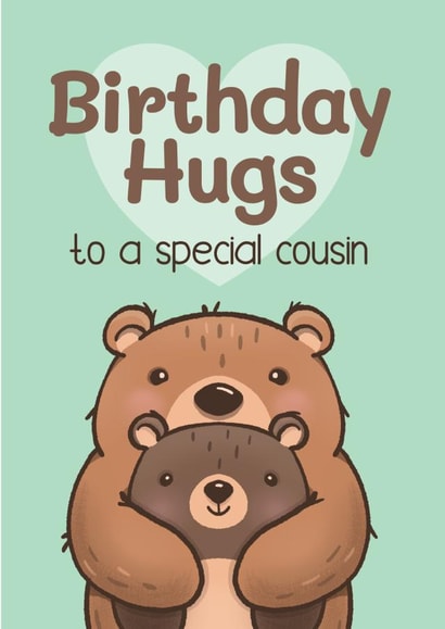 Cute Birthday Card - Baby Cousin created by Bev O'Connor || @oconnordesign