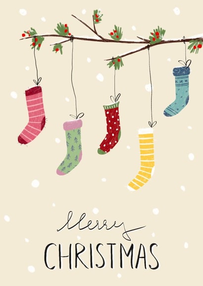 Pretty Christmas Card - Socks created by Iuly Burdin