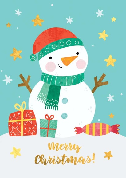 Merry Christmas Cute Snowman created by Nastya Rizaeva