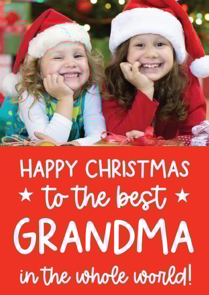 Classic Christmas Card - Grandma - The Best created by Word Up Creative