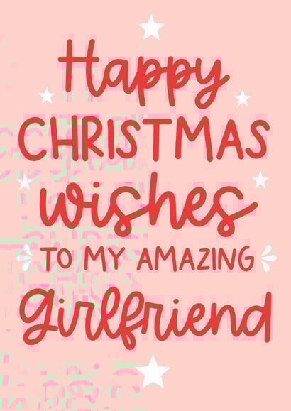 Cute Christmas Card for an Amazing Girlfriend created by Word Up Creative
