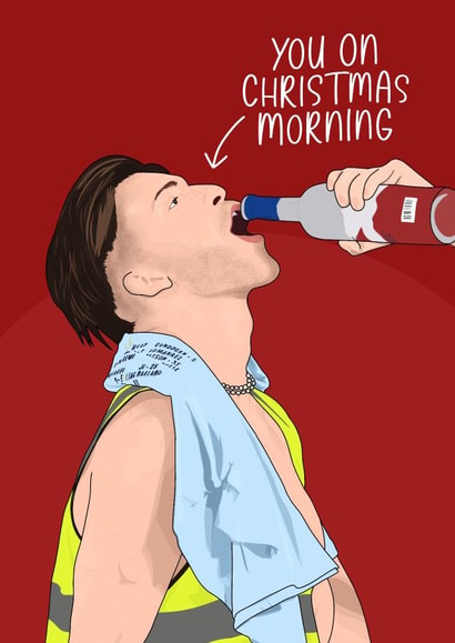 Funny Christmas Card - Jack Grealish created by Pink + Pip
