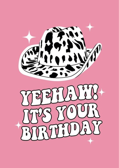 Yeehaw Its Your Birthday Card created by Moonshine Prints