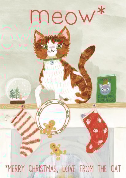 Merry Christmas From the Cat Card created by Ink and Tot