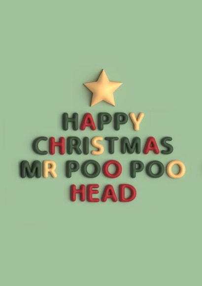 Christmas Card From The Kids | From Children | Funny created by Pottsy Prints