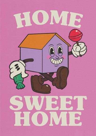 Cute New Home Card - Home Sweet Home created by Gill Lavansch-Brown