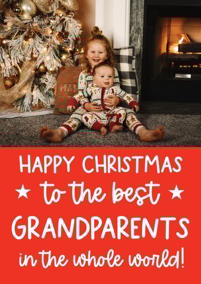 Classic Christmas Card - Grandparents - The Best created by Word Up Creative