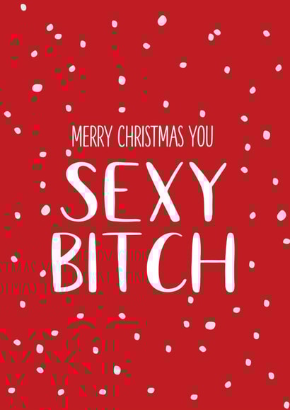 Cheeky Christmas card for your partner created by Say it with Smut