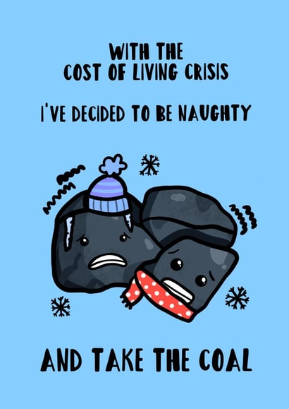 Funny Cost Of Living Christmas Card For Your Friend created by Tori's Little Bubble