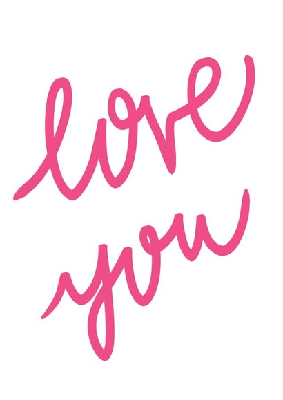 Pretty and Romantic Anniversary Card - Love You created by Bellynam Studio