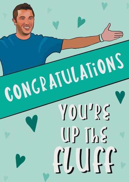 Funny congratulations on pregnancy card - Gino Da'Campo created by Peatree Art