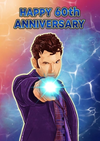 Happy 60th Anniversary - Doctor Who - David Tennant created by Blue Kiwi Design