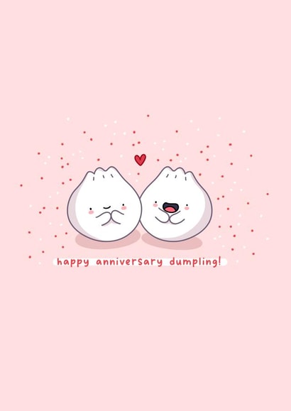 Cute Anniversary card - Dumpling created by Rosalie Perl